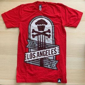 Johnny Cupcake- Red Los Angeles Tshirt - Size Small